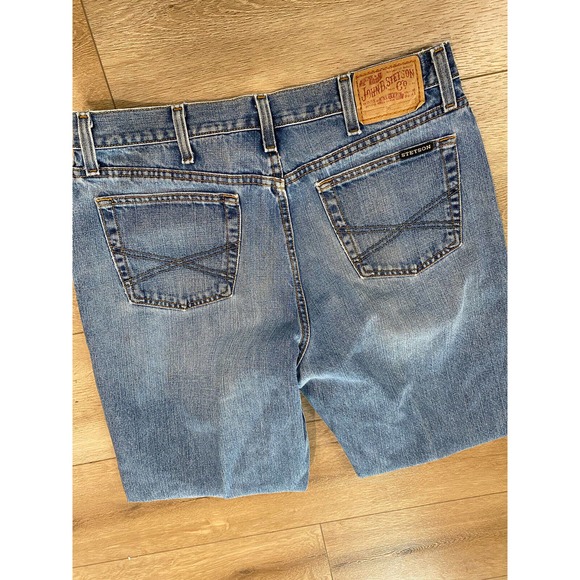 Stetson Jeans John Straight Leg Blue Mens Denim Standard Modern Size 36 x 32 - Picture 6 of 8